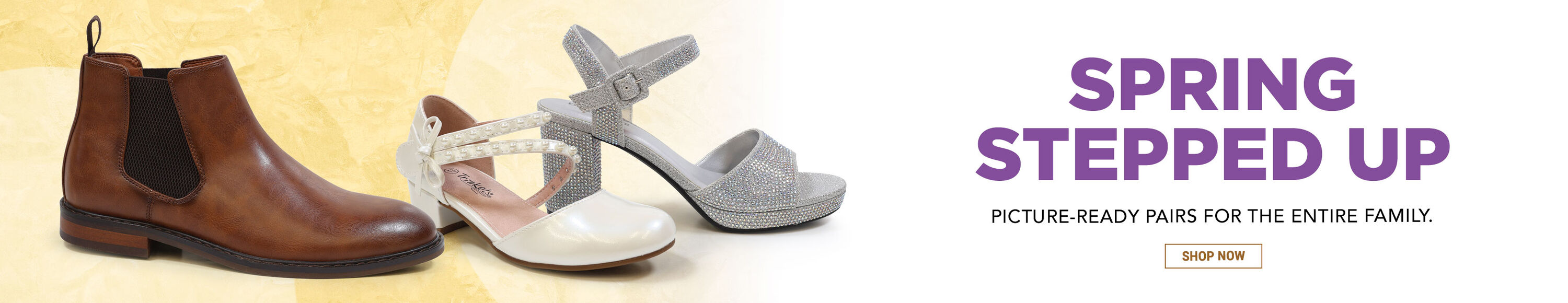 Spring steppted up. Picture-ready pairs for the entire family. Shop now.