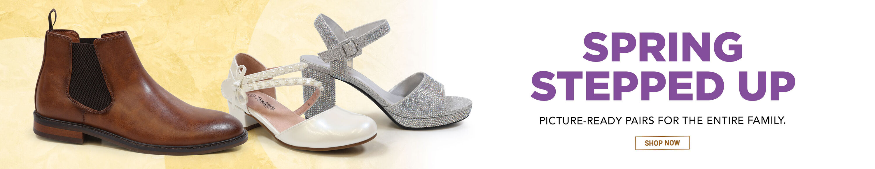 Spring steppted up. Picture-ready pairs for the entire family. Shop now.