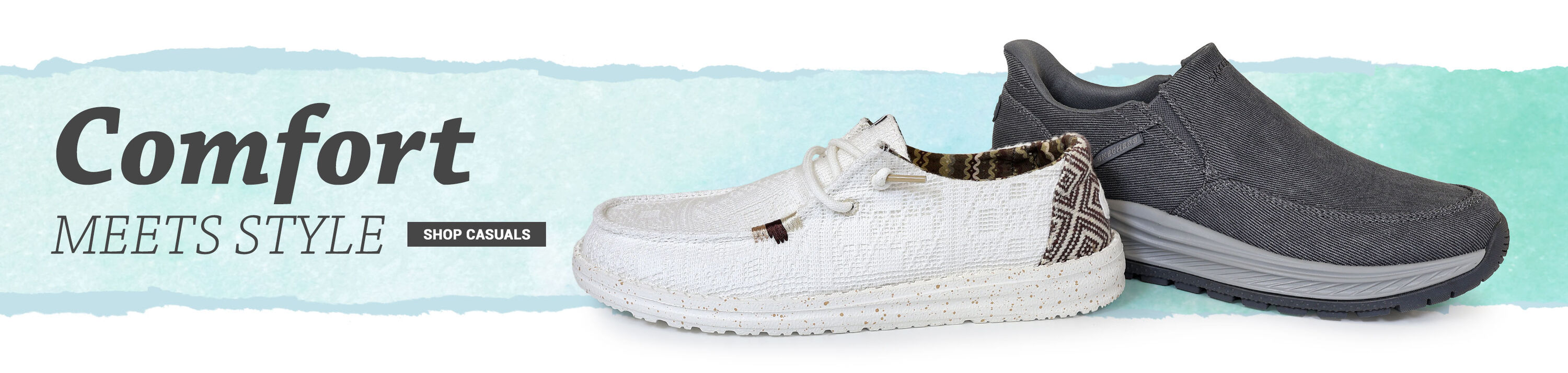 No Stress. Just Style. Shop Casuals.