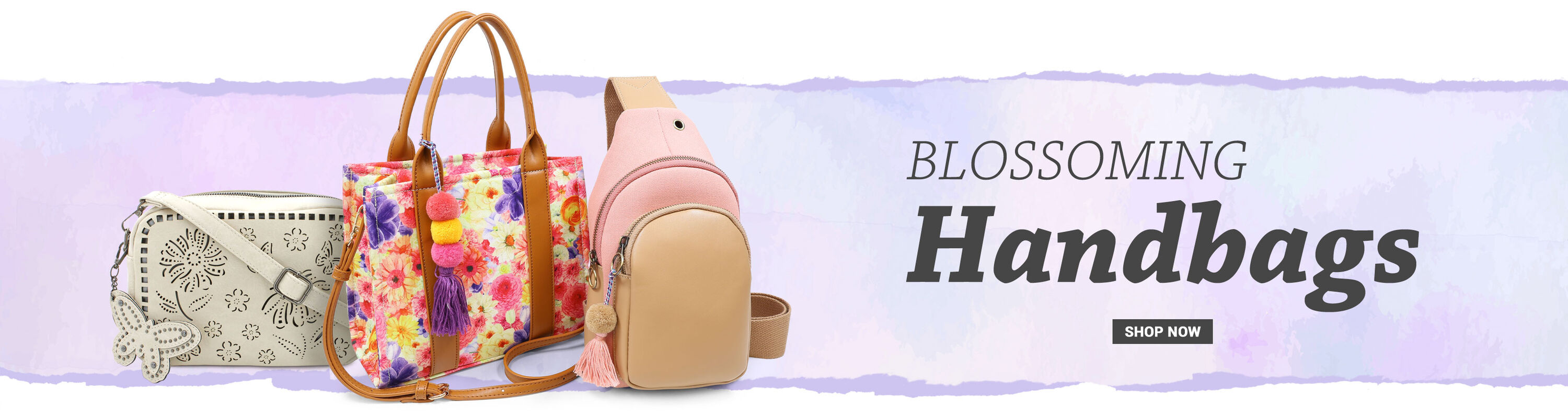 Blossoming Handbags. Shop Now.