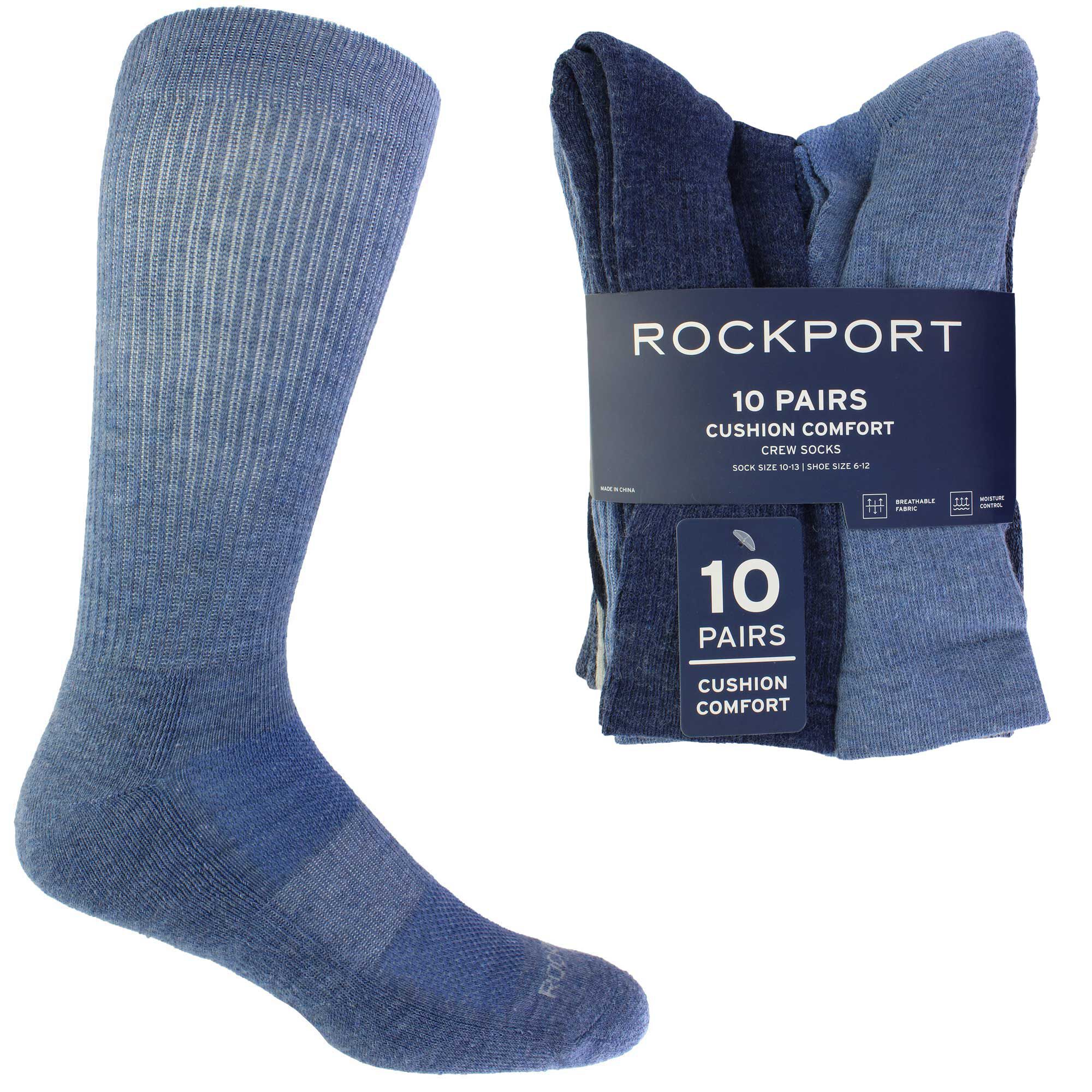 Men's Rockport Cushion Comfort Crew 10 for $10 Side View With Package