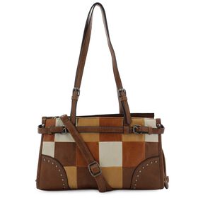  Sam & Hadley Patch Satchel Front View