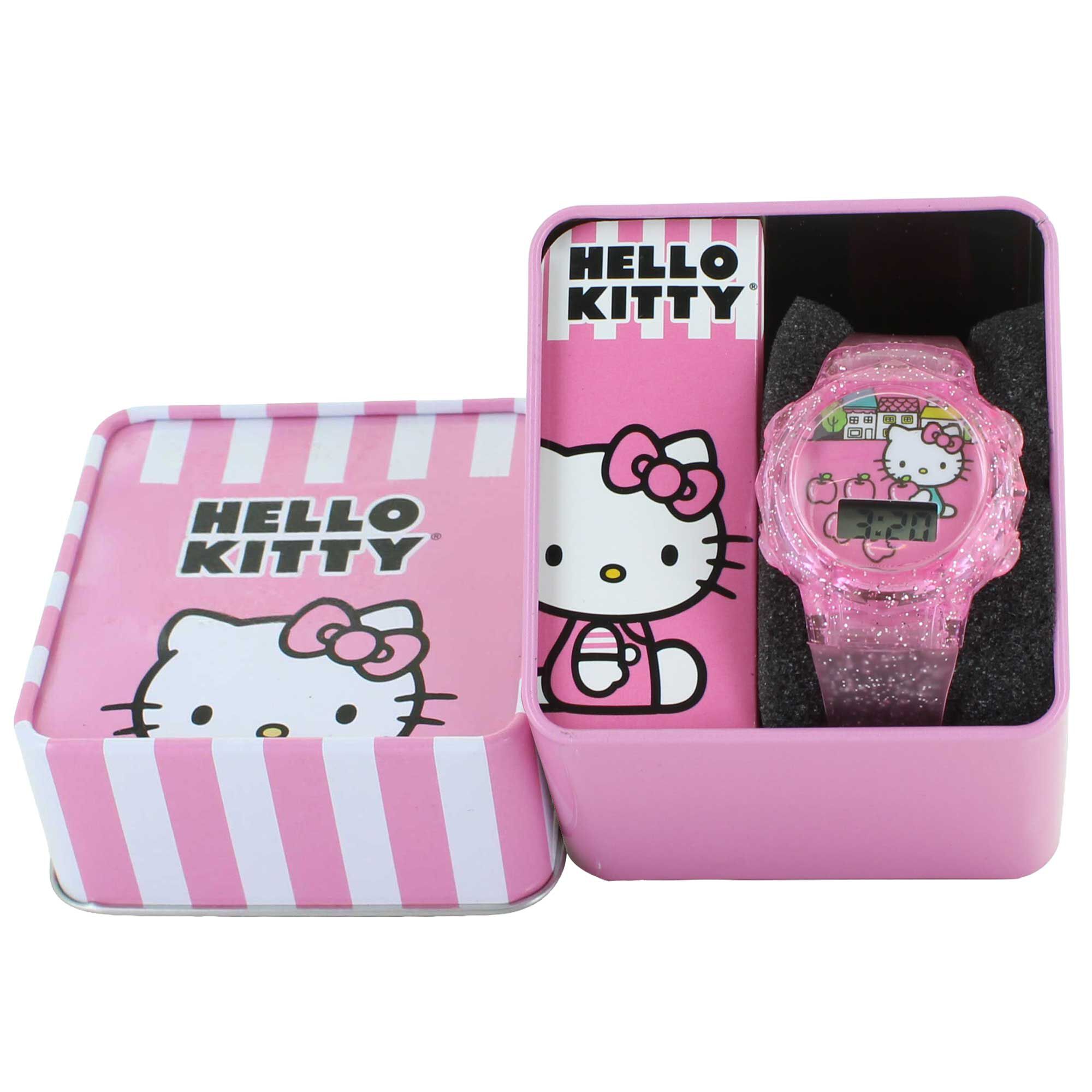Hello Kitty Apple-Print Watch & Flashing Lights Front View