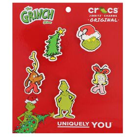 Crocs Jibbitz Crocs Jibbitz The Grinch 5-Pack Front Package View