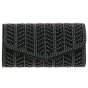  d'margeaux Chevron Evening Bag Front View