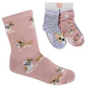 Infants' Socks Infants' Capelli Cat & Dog Crew 10 for $10 Side View With Package