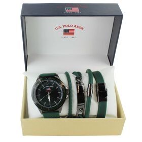Watches U.S. Polo Association Watch And Bracelet Set Front Set View