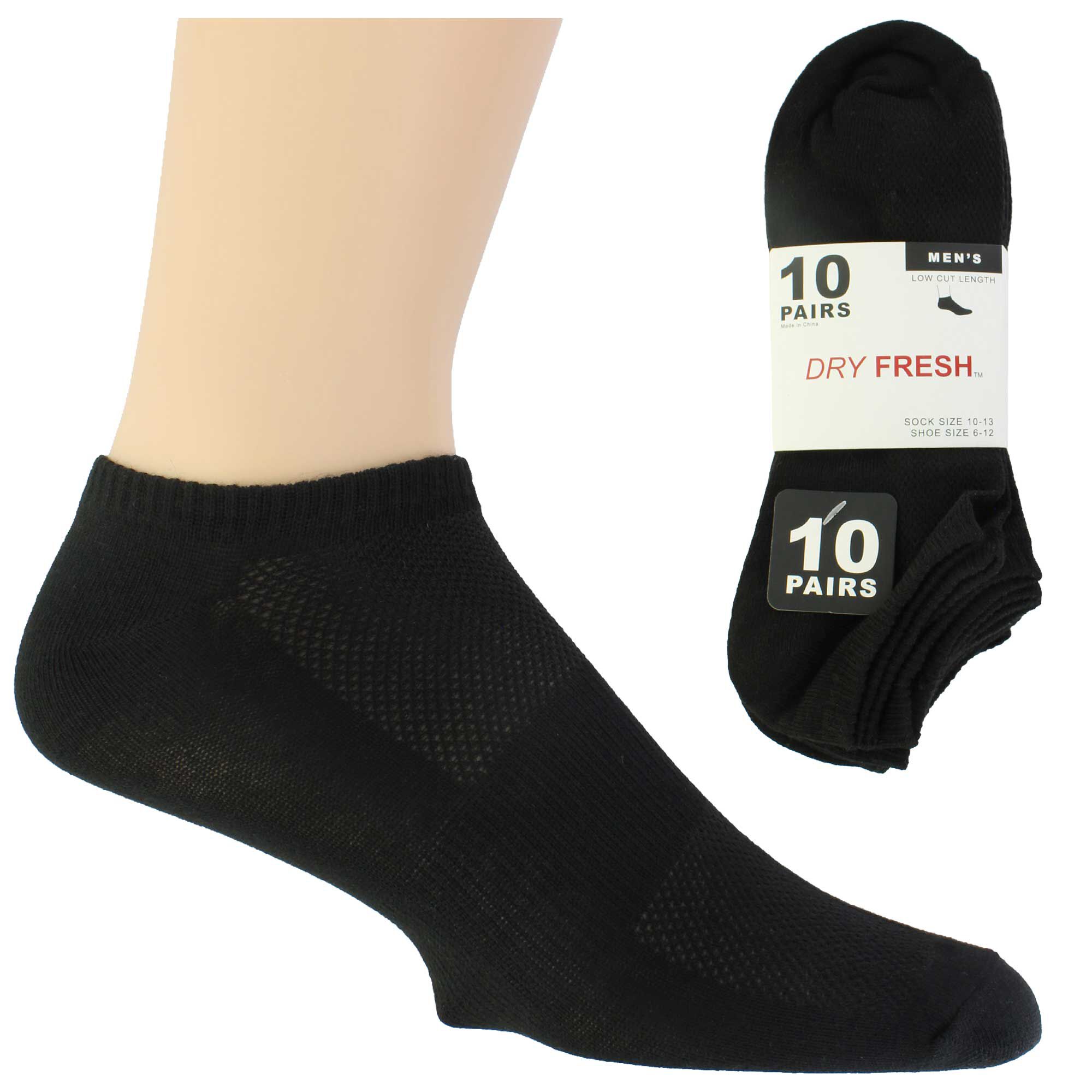 Men's Dry Fresh Low-Cut 10 for $10 Side View With Package