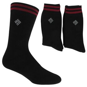 Socks Men's Columbia Midweight Crew 2-Pair Pack Side View With Package