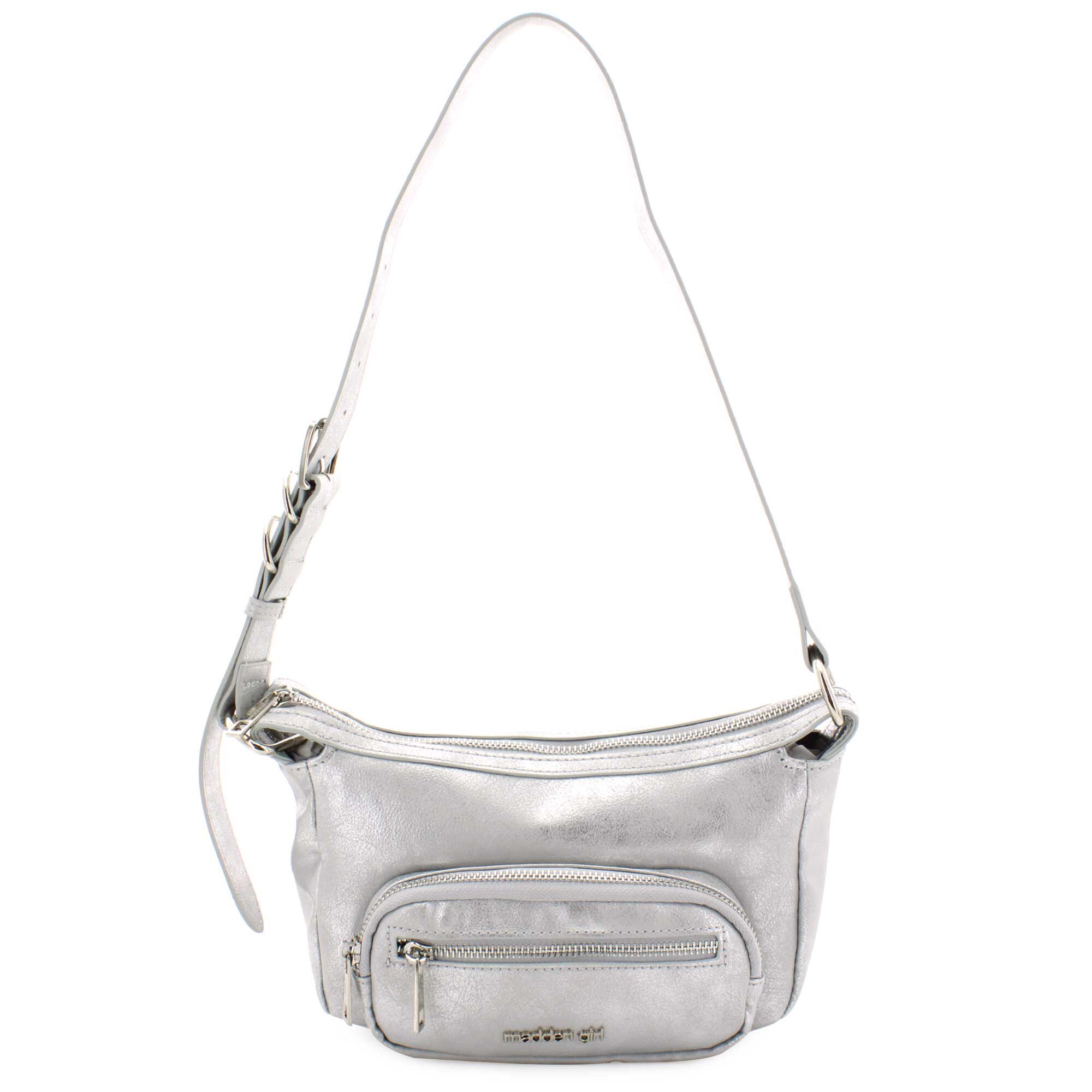 Madden Girl Metallic Shoulder Bag Front View