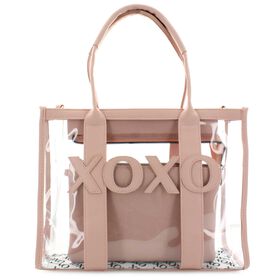  XOXO Paxton Clear Tote With Matching Wristlet Front View