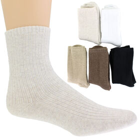 Socks Men's French Connection Soho Crew 6-Pair Pack Side View With Package