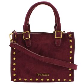  Steve Madden BLORNE Suede Small Studded Crossbody Front View