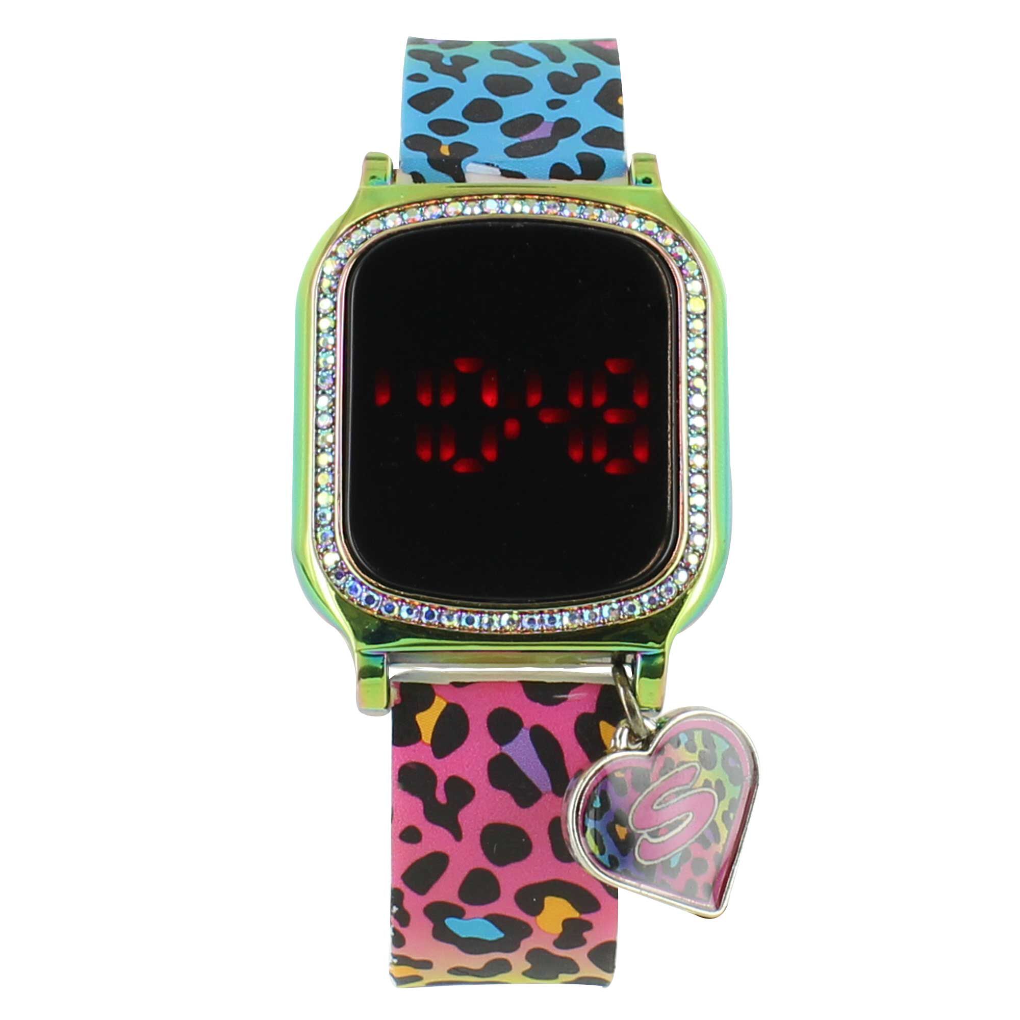 Skechers Touch LED Cheetah Watch Front View