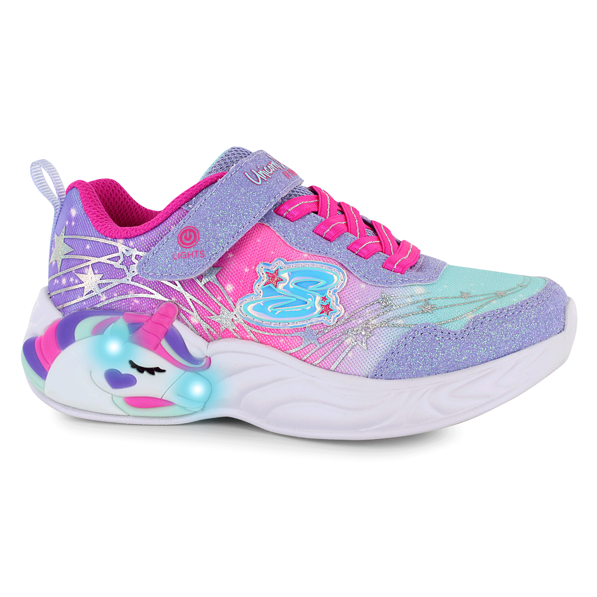 Skechers S-Lights - Unicorn Dreams - Wishful Magic Right Side View