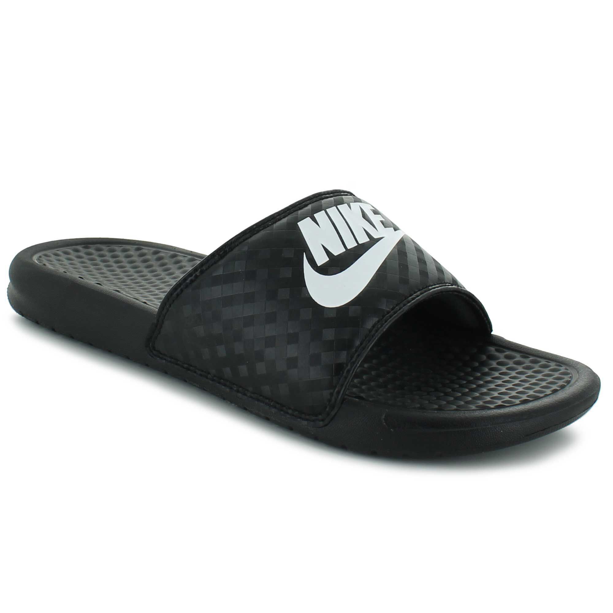 navy blue nike flip flops