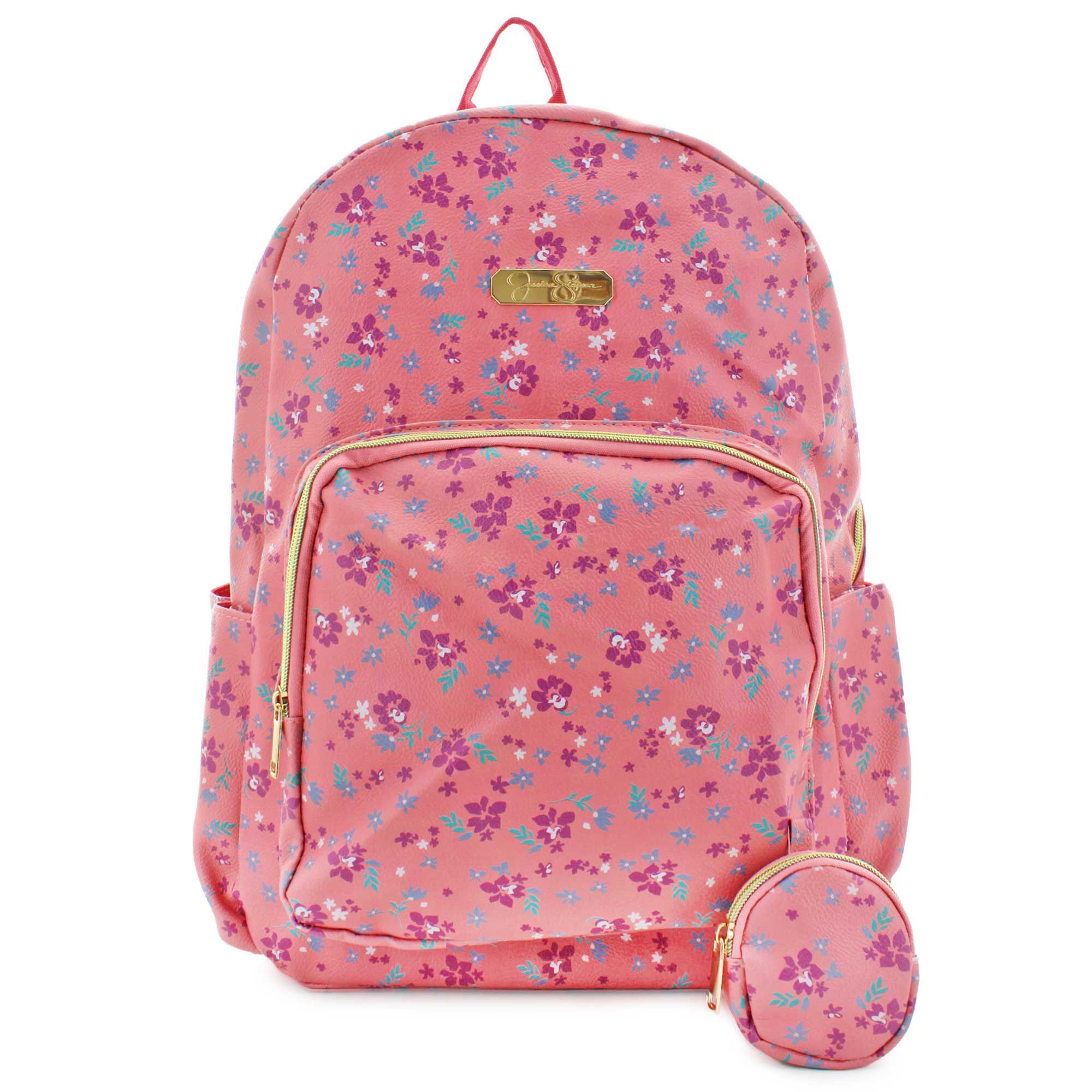 Jessica Simpson Floral Backpack Front View