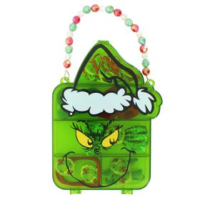 Green Shoes & Accessories Dr. Seuss The Grinch Hair Tie Accessory Set & Case Front View
