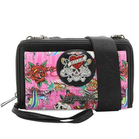 Crossbody Ed Hardy Mina Wallet-On-A-String Front View