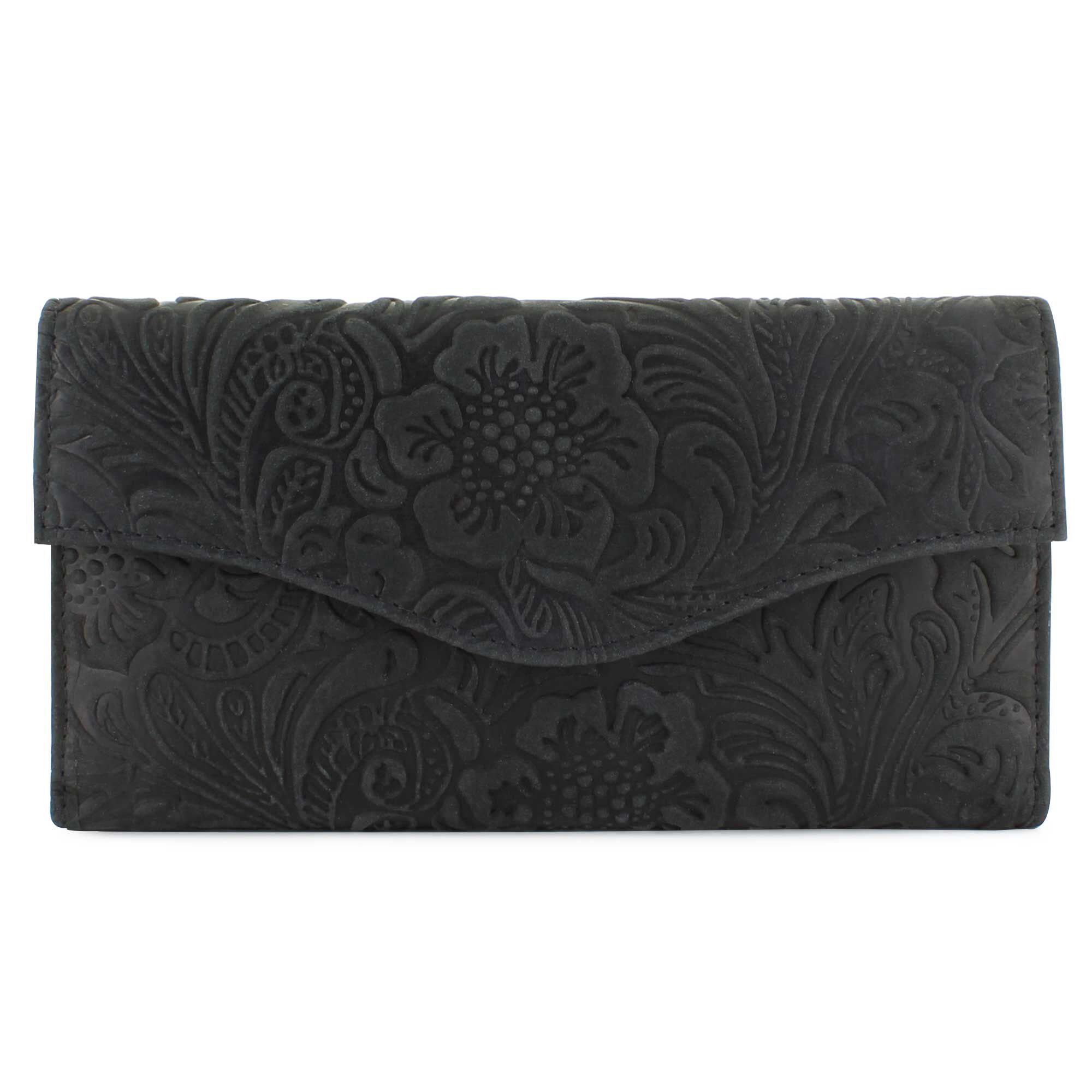 Great American Leatherworks Embossed Wallet Front View