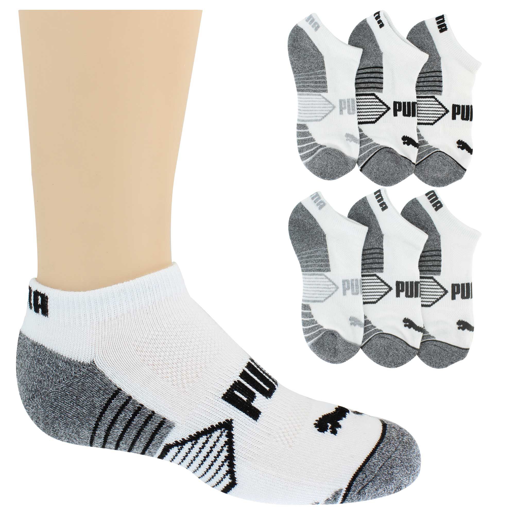 Kids' PUMA Premium Low-cut Sock 6-Pair Pack Side View With Package