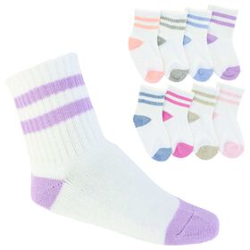  Infants' Capelli Non-Slip Cushioned Crew 8 Pairs Side View With Package