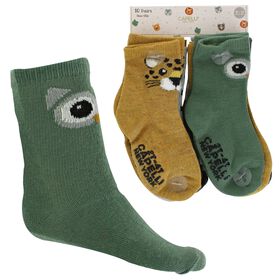 Infants' Socks Infants' Capelli Mixed Critters Crew 10 for $10 Side View With Package