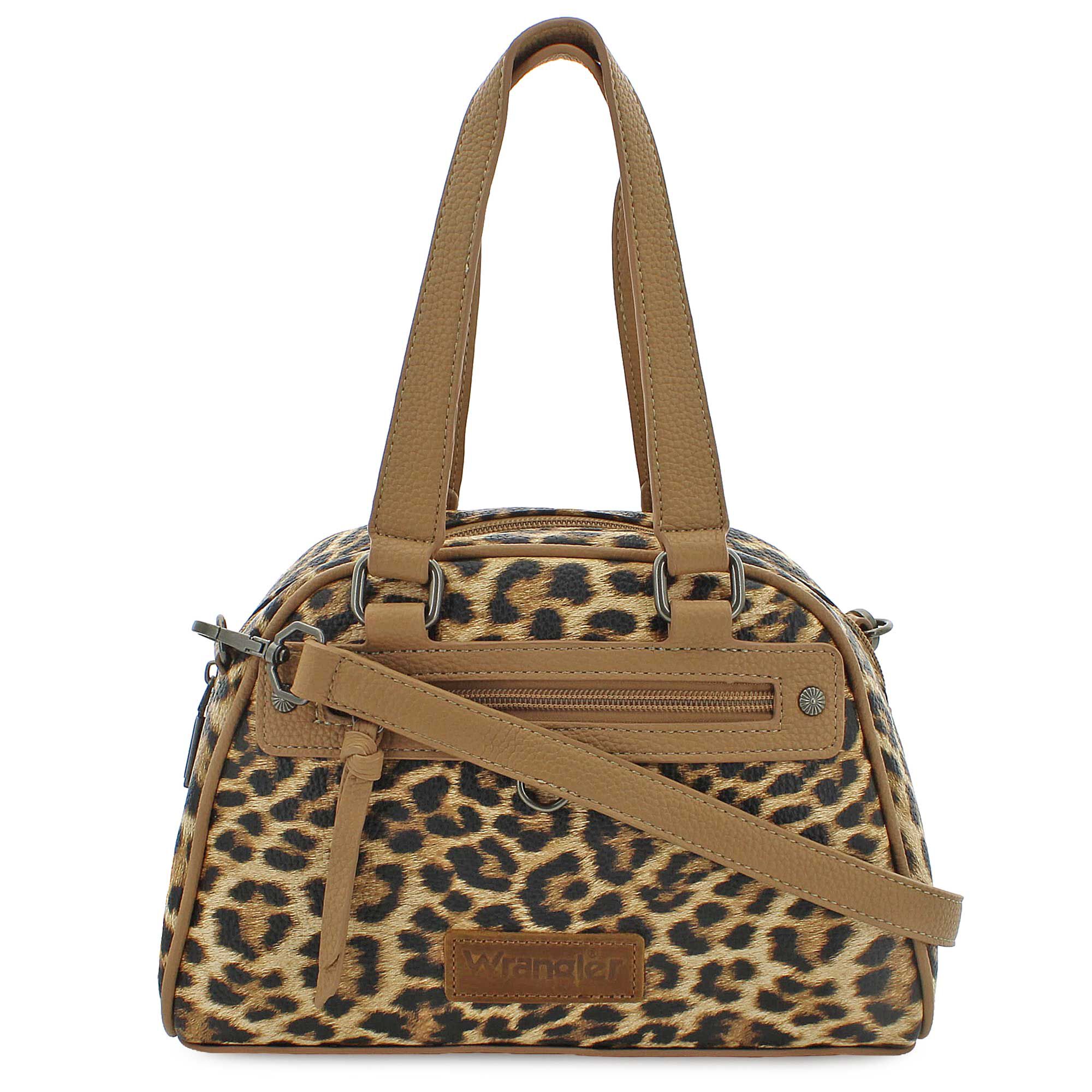 Wrangler Leopard-Print Satchel Front View
