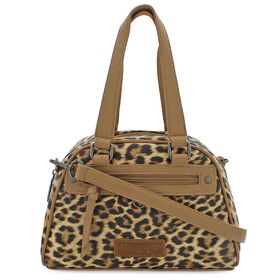 Handbags Wrangler Leopard-Print Satchel Front View