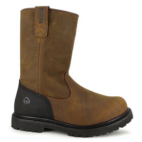 Brown Shoes Wolverine Soft Toe Wellington Right Side View