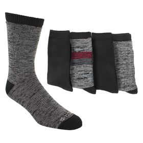  Men's Columbia Space-Dye Crew 4-Pair Pack Side View With Package