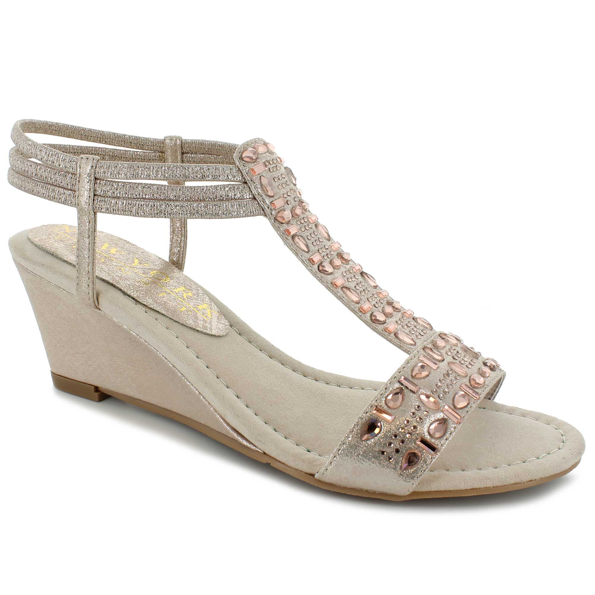new york transit black wedge sandals