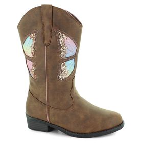 Brown Shoes Flex West Flora Butterfly Right Side View