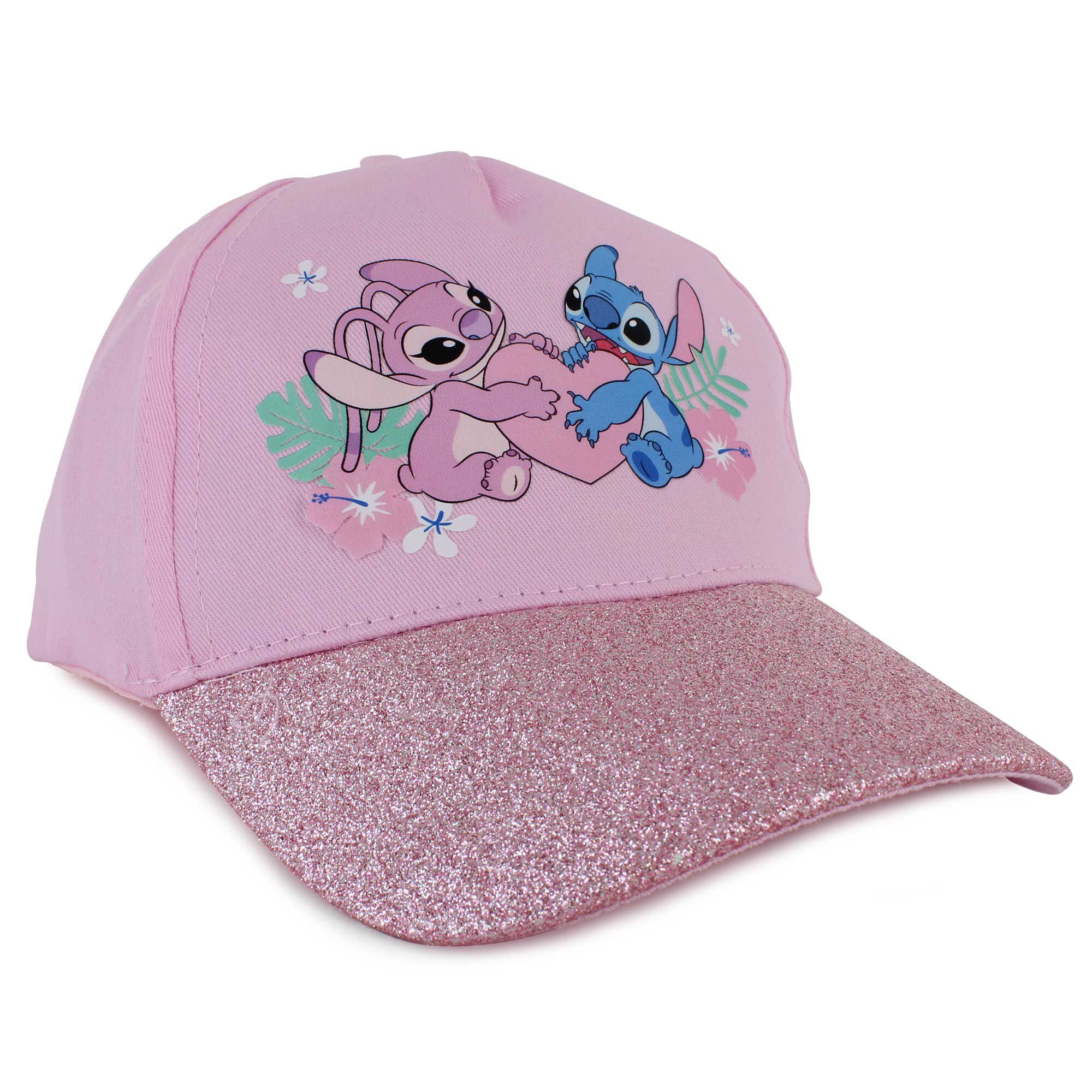 Disney Stitch Cap With Glitter Brim Front View