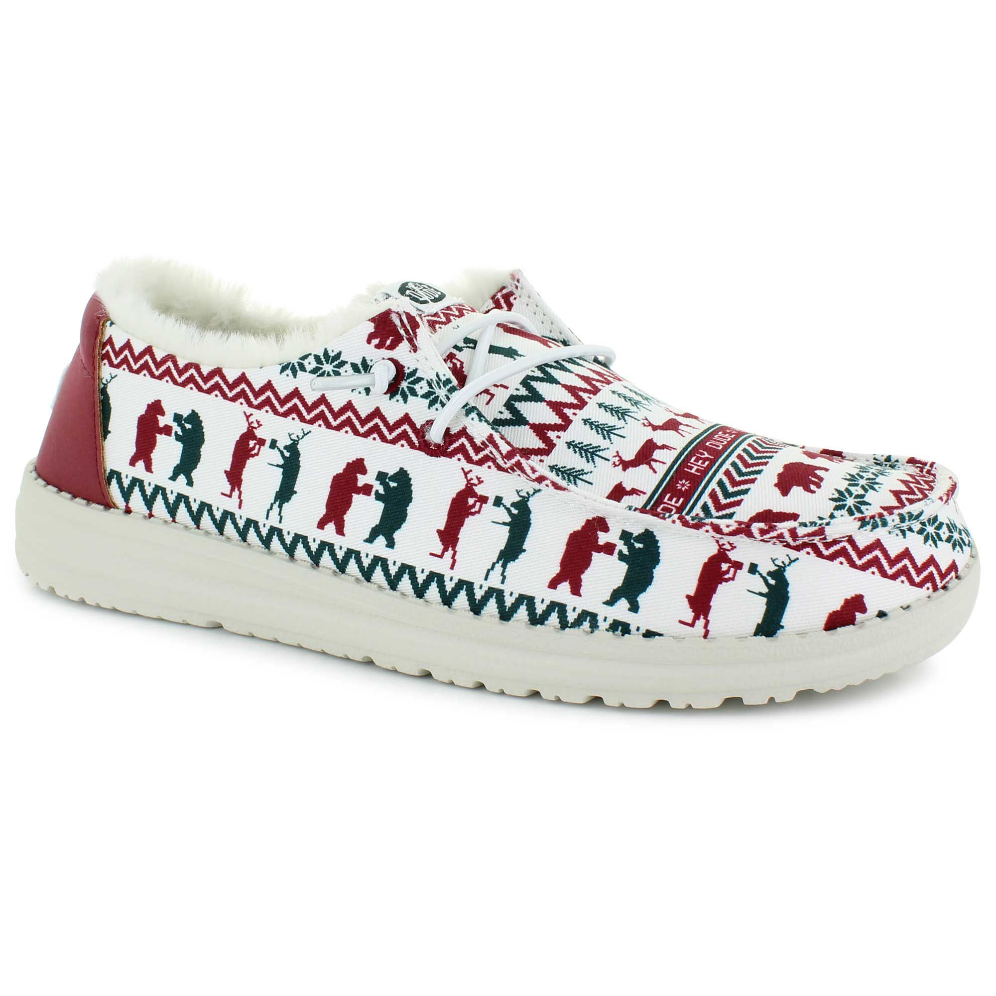 HEYDUDE Wendy Holiday Cheers Right Side View