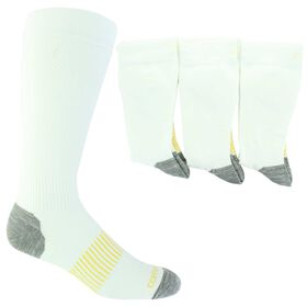 Socks Men's Copper Fit Crew Compression Socks 3 Pairs Side View With Package