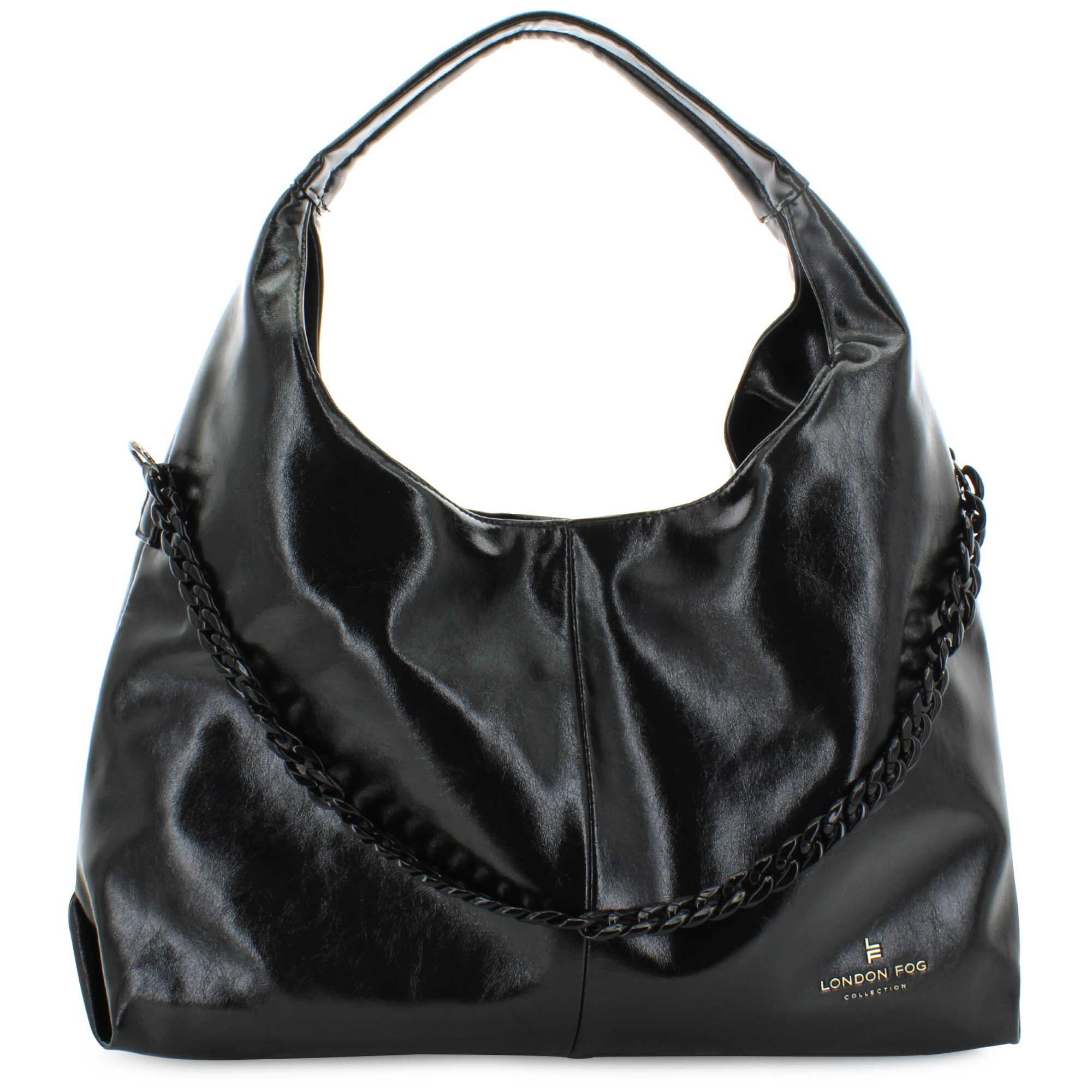 London Fog Kathy Bag-In-Bag Hobo Front View