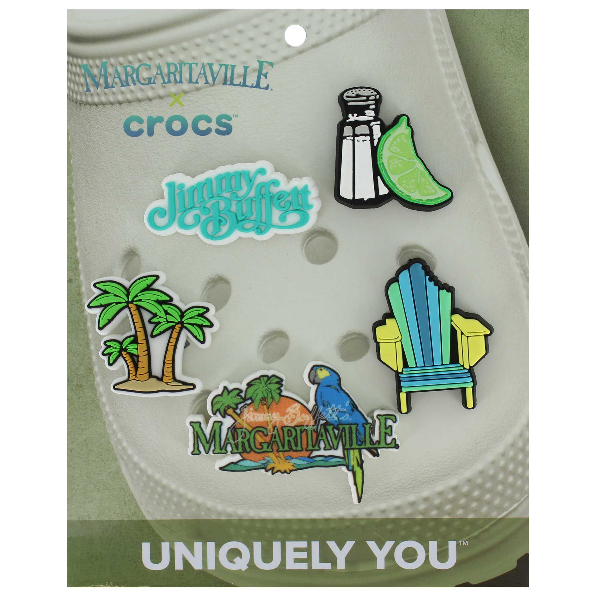 Crocs Jibbitz Margaritaville 5-Pack Front Package View