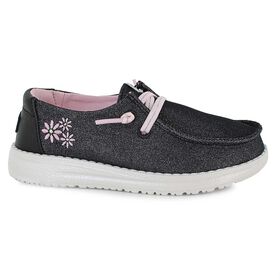  HEYDUDE Wendy Youth Shimmer Flower Right Side View