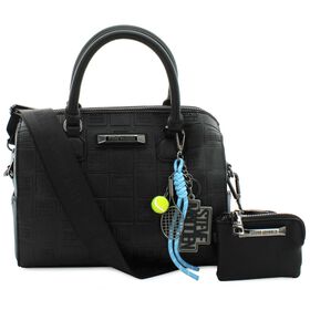 Handbags Steve Madden Signature BDELL Satchel Front View