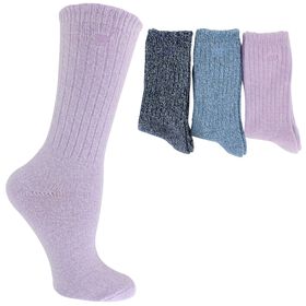  Women's Skechers Boot Crew 3-Pair Pack Side View With Package