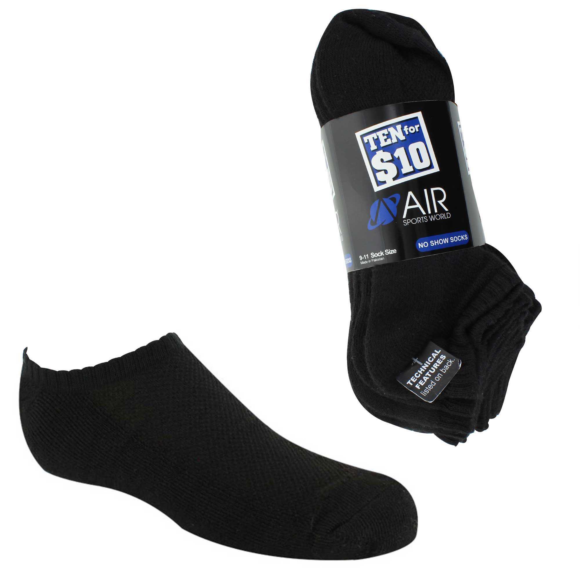 Boys' Air Sports World No-Show 10 For $10 Side View And Pack