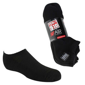 Socks Men's Air Sports World No-Show 10 For $10 Side View With Package