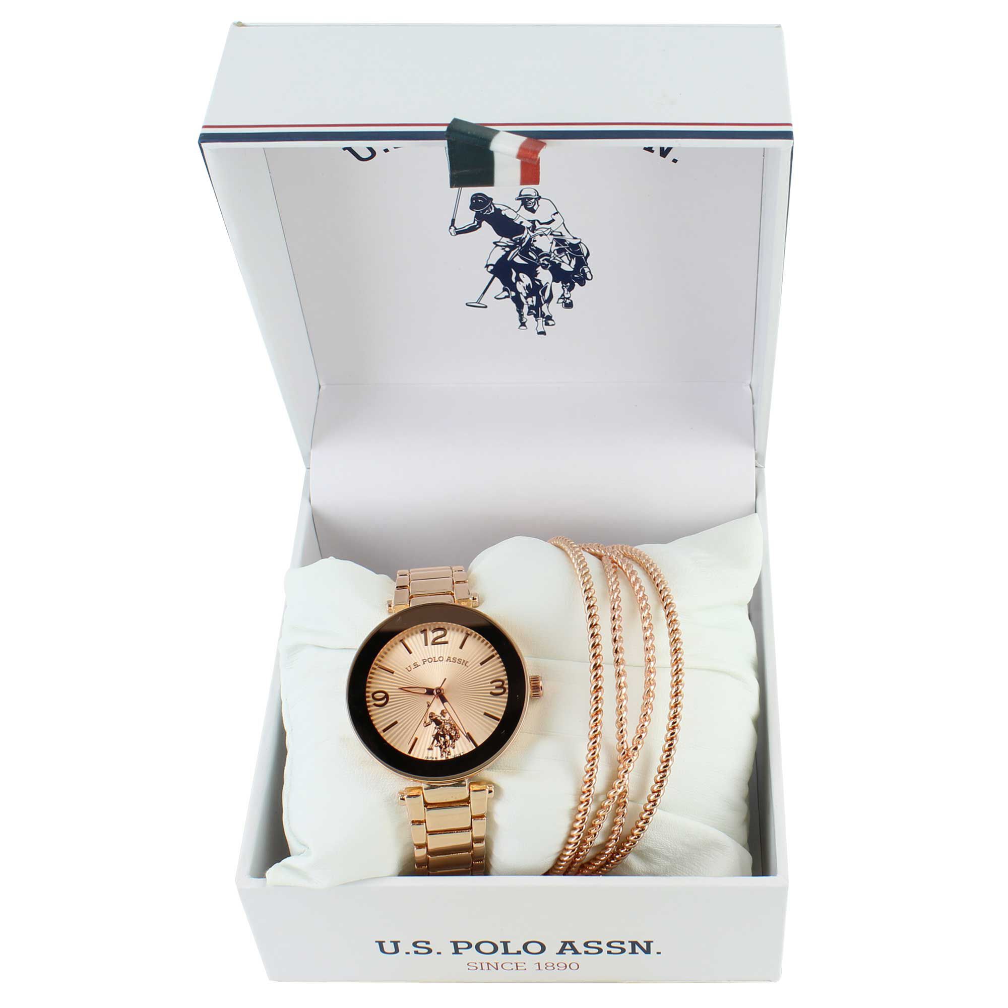 U.S. Polo Association Watch And Bangle Set Front Set View