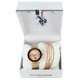 Watches U.S. Polo Association Watch And Bangle Set Front Set View