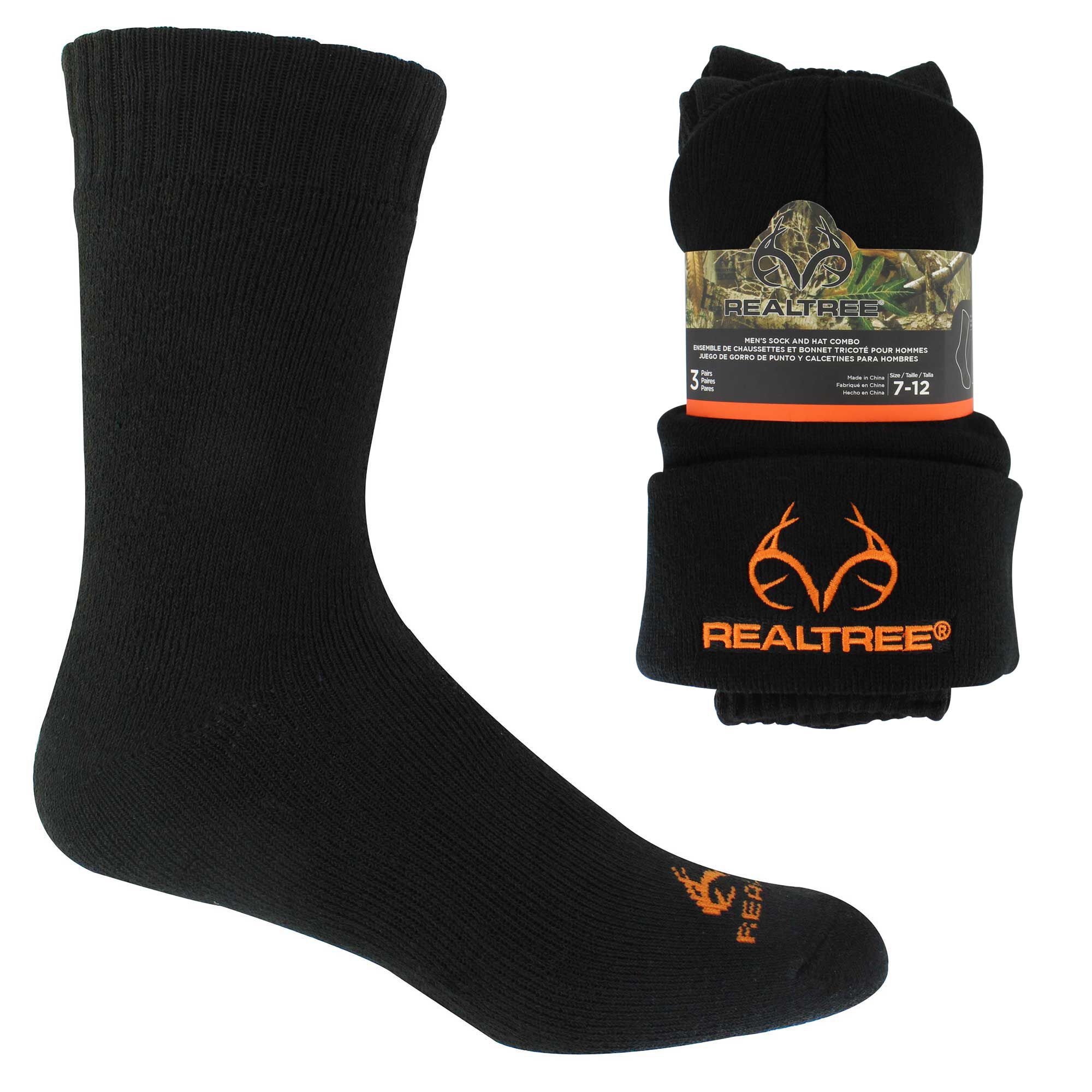 Men's Realtree Sock and Beanie Combo 3-Pair Pack Front Sock And Set View