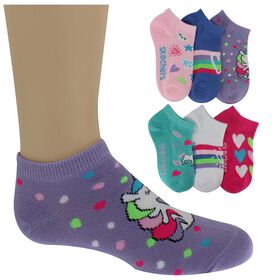 Girls' Socks Kids' Skechers Unicorn Low-Cut 6-Pair Pack Side View With Package