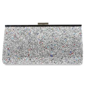 d'margeaux Glitter Clutch Front View
