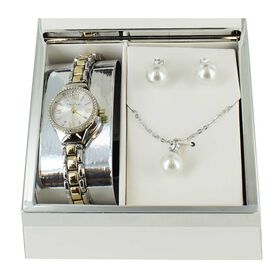 Watches Tahari Watch With Matching Necklace And Earrings Full Set View