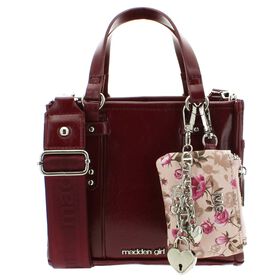  Madden Girl Tote With Small Pouch Clip-On Front View